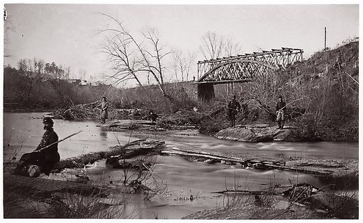 [Orange and Alexandria Rail Road Bridge Across, Bull Run, Virginia]