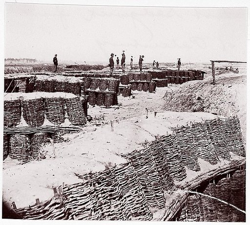 [Breastworks, Interior of Fort Sedgwick, in Front of Petersburg, Virginia]