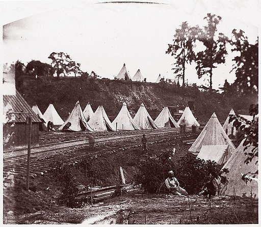 Camp of Construction Corps, U.S. Military Railroad at City Point