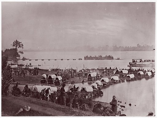 Wagon Train at Port Royal, Rappahannock River