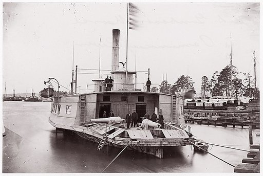 U.S. Gunboat "Commodore Perry" on Pamunkey River
