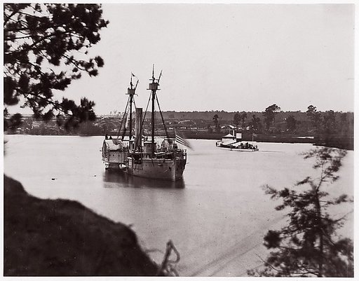 U.S. Monitor "Saugus" and Gunboat "Mendota", Appomattox River