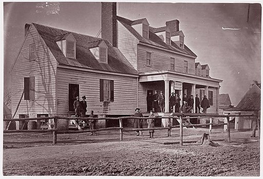 [Headquarters of Captain E. E. Camp, Assistant Quartermaster at City Point, Virginia]