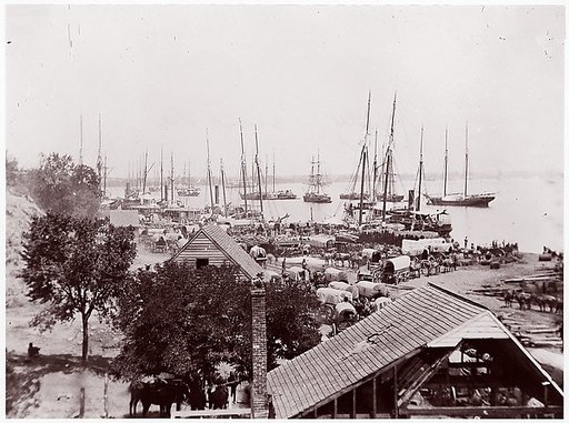 [Army Wagons and Transports, City Point, Virginia]