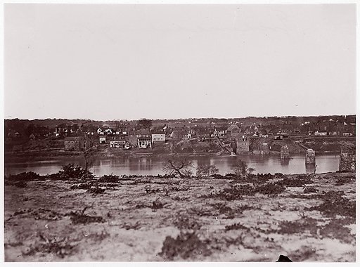 [View Across Rappahannock River to Fredericksburg, Virginia]