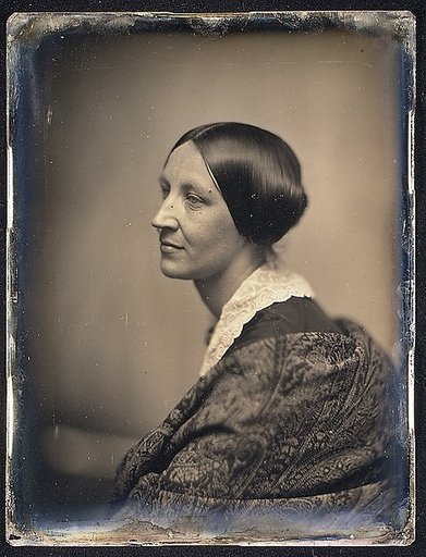 [Woman in Profile with Lace Collar and Shawl]
