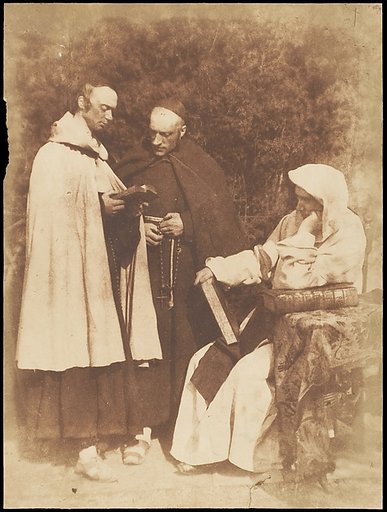 William Borthwick Johnstone, William Leighton Leitch and David Scott as "The Monks of Kennaquhair" from Sir Walter Scott's "The Abbott"