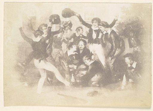 [Watercolor of Boys Playing]