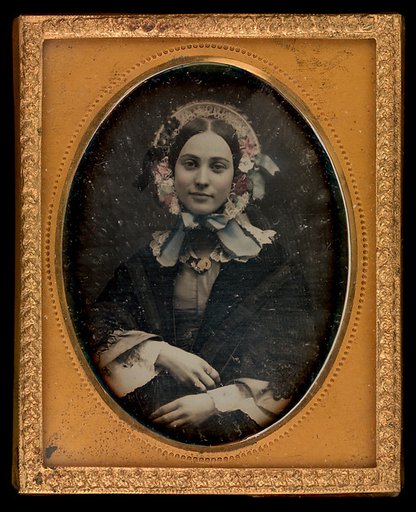 [Woman in Flowered Bonnet]