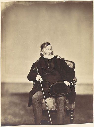 [Seated Man with Cane and Hat]