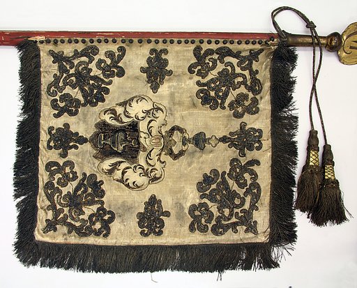Alliance Banner and Shaft for a Wedding Procession for the Families Bessere von Thalfingen and Seutter von Lötzen
