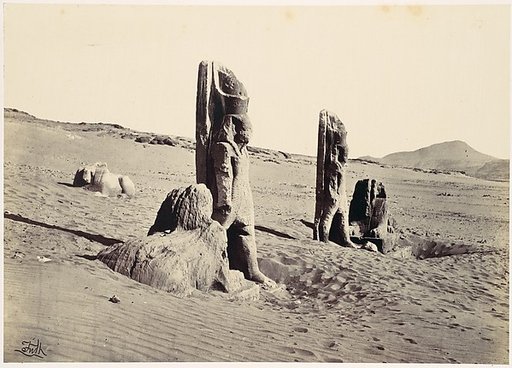 Colossi and Sphynx at Wady Saboua