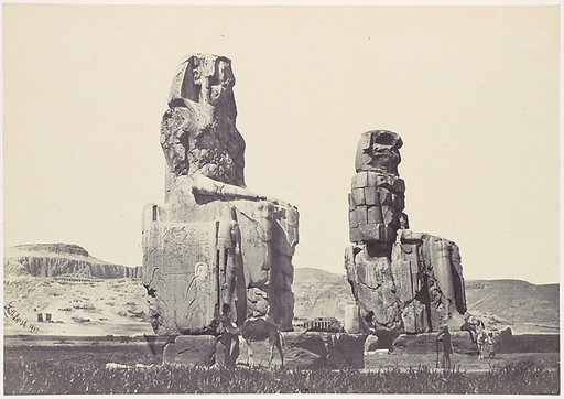 The Statues of Memnon. Plain of Thebes