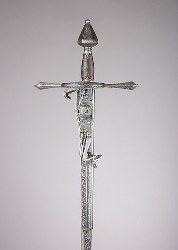 Combination Sword and Wheellock Pistol