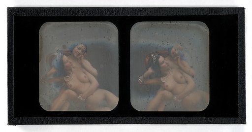 [Stereographic View of Two Nude Women]