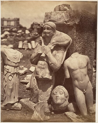 [The Calf-Bearer and the Kritios Boy Shortly After Exhumation on the Acropolis]; Danseuse du Temple de Bacchus