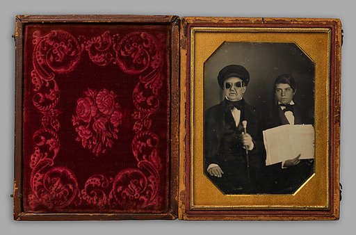 [Blind Man and His Reader]