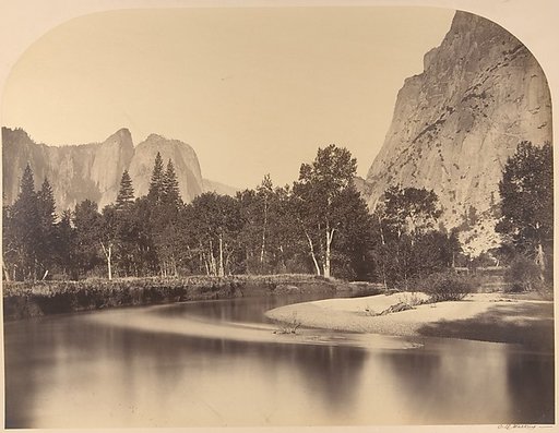 River View, Down the Valley, Cathedral Rock on Left