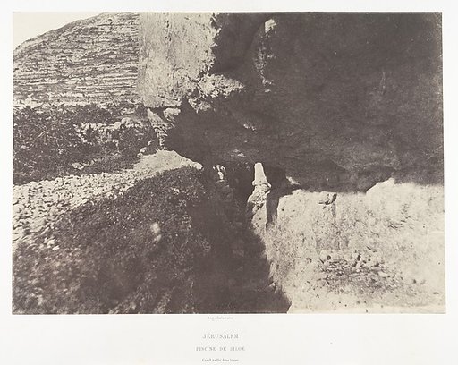 Jérusalem, Piscine de Siloe, Canal taillé dans le roc