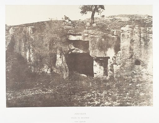 Jérusalem, Vallée de Josaphat, Grotte sépulcrale, 1