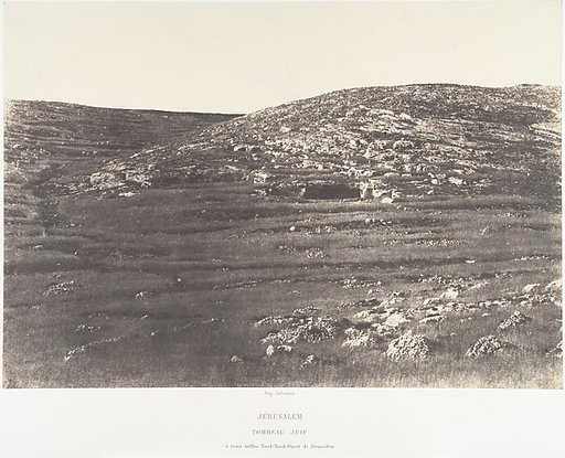 Jérusalem, Tombeau Juif, à trois milles Nord-Nord-Ouest de Jérusalem