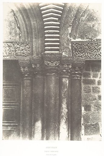 Jérusalem, Saint-Sépulcre, Détails de la porte