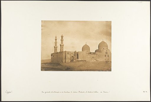 Vue générale de la Mosquée et du Tombeau de Sultan Bezkouk, El-Melek-el-Dâher, au Kaire