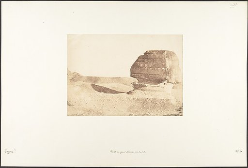 Profile du grande Sphinx, pris du Sud