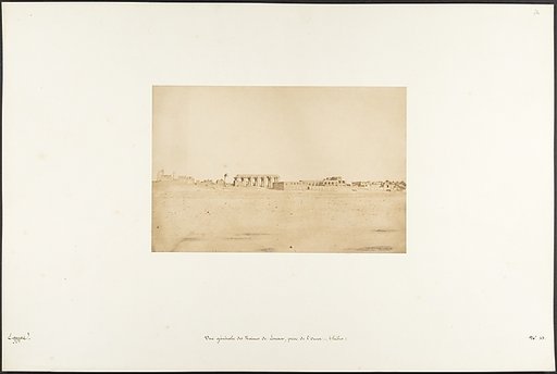 Vue générale des Ruines de Louxor, prise de l'Ouest (Thèbes)