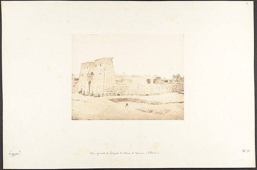 Vue générale du Temple de Khons, à Karnac, Thèbes