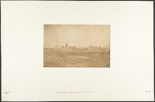 Vue des propylées du palais de Karnac, prise du Sud-Est