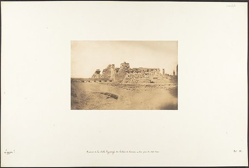 Ruines de la Salle Hypostyle du Palais de Karnac - Vue prise du Sud-Ouest