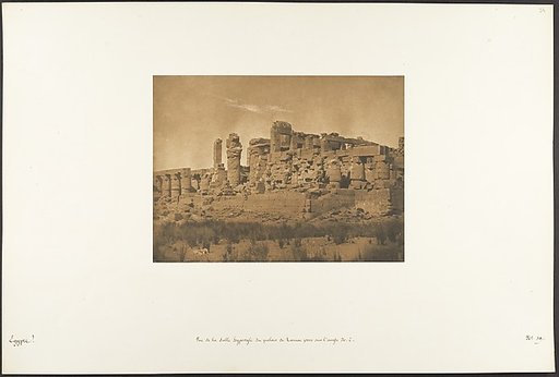 Vue de la Salle Hypostyle du palais de Karnac, prise sur l'angle N.E.