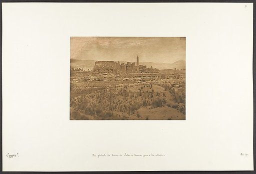 Vue générale des Ruines du Palais de Karnac (prise à l'Est) - Thèbes