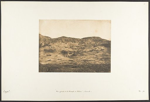 Vue générale de la Nécropole de Thèbes (Gournah)
