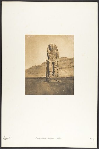 Colosse monolithe d'Amenophis III, à Thèbes