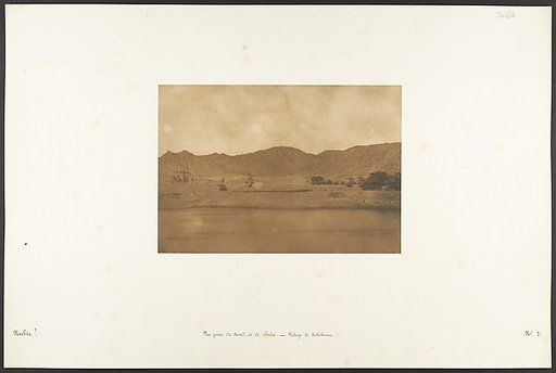 Vue prise du Nord-Est de Philae - Village de Kolokina
