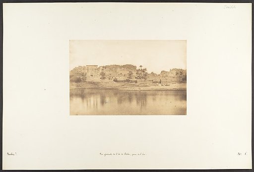 Vue générale de l'île de Philae, prise de l'Est