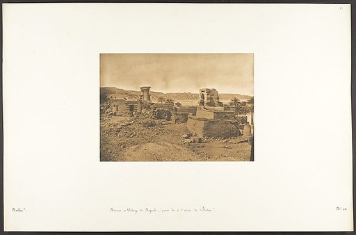 Ruines et Village de Begueh, petite île à l'Ouest de Philae