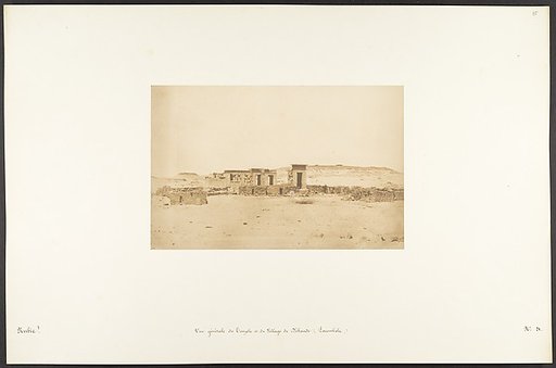 Vue générale du Temple et du Village de Déboude (Parembole)