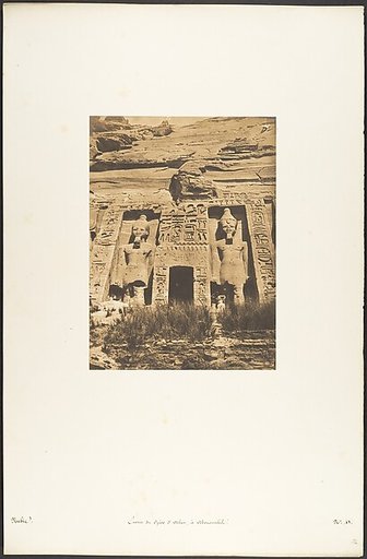 Entrée du Spéos d'Athor, à Abousembil