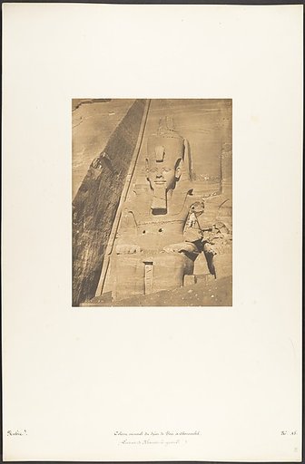 Colosse oriental du Spéos de Phré, à Abousembil (Portrait de Rhamsès-le-grand)
