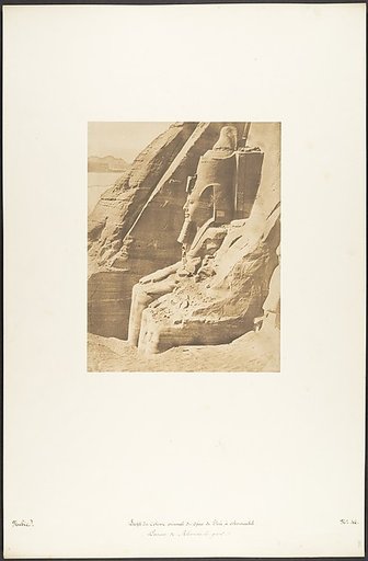 Profil du Colosse oriental du Spéos de Phré, à Abousembil (Portrait de Rhamsès-le-grand)
