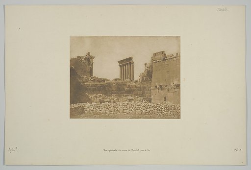Vue générale des ruines de Baâlbek, prise à l'Est