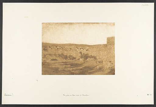Vue prise au Nord-Ouest de Jérusalem