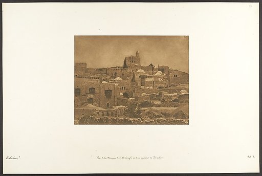 Vue de la Mosquée d'El-Melouyeh et d'un quartier de Jérusalem