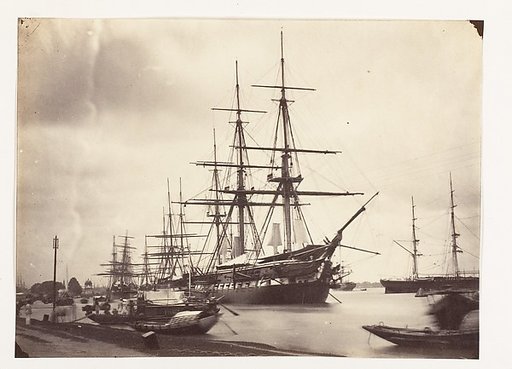 [H.M.S. Shannon off Calcutta]