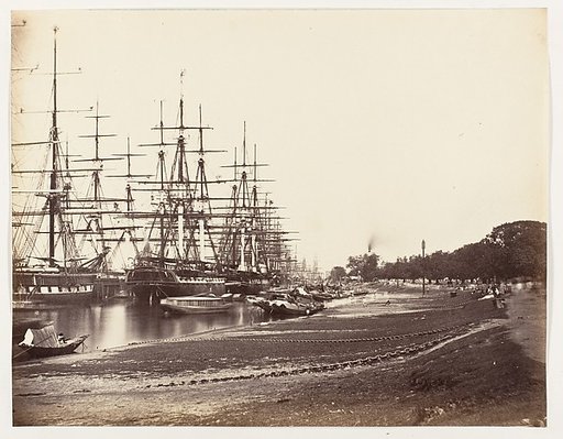 [Shipping Lying in the Hoogly River, Calcutta]