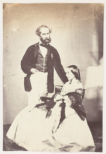 [Colonel Vincent Eyre C.B. Bengal Artillery, "The Hero of Arrah" and Mrs Eyre]