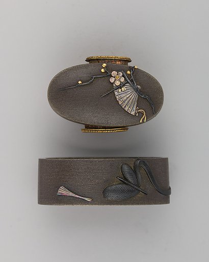 Sword-Hilt Collar and Pommel (Fuchigashira)